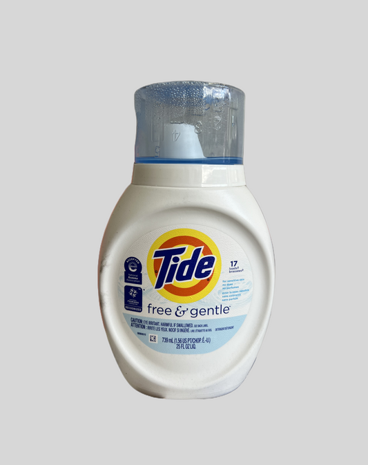 Tide Free & Gentle Laundry Detergent, 739ml