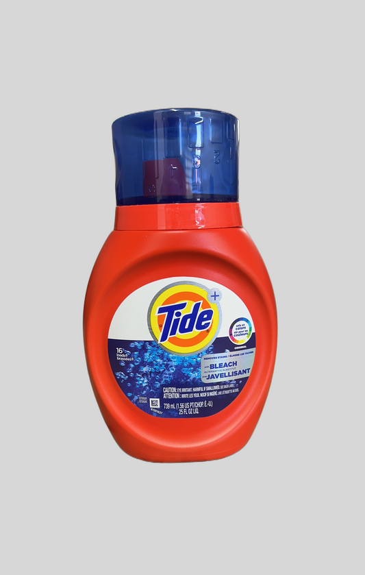 Tide Plus Bleach HE, Liquid Laundry Detergent, 739ml