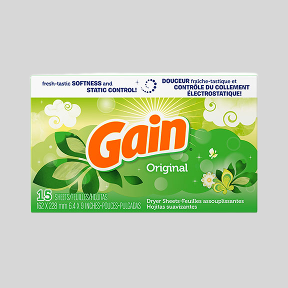 Gain Fabric Softener Dryer Sheets, Original, 225 Count